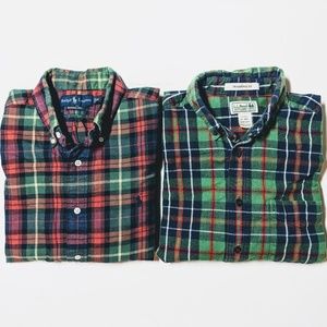 Ralph Lauren & L.L. Bean shirts.
